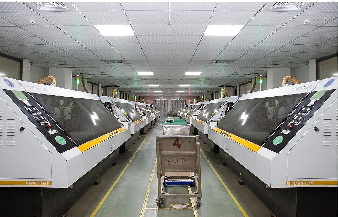 CNC Drilling Machines at the Yongzhao Electronics PCB factory